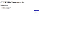Desktop Screenshot of lists.syonex.com