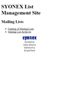 Mobile Screenshot of lists.syonex.com