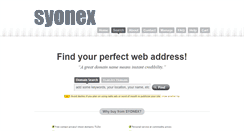 Desktop Screenshot of domains.syonex.com
